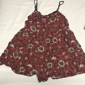 Floral romper overall